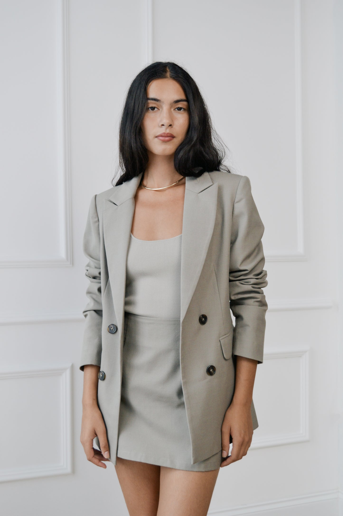 Maya Blazer - Rustic Sage