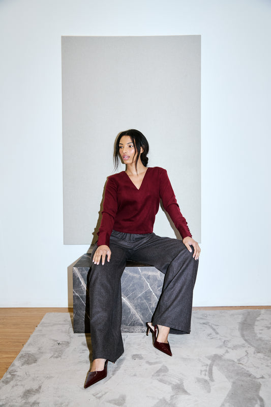 Sienna Top - Cherry