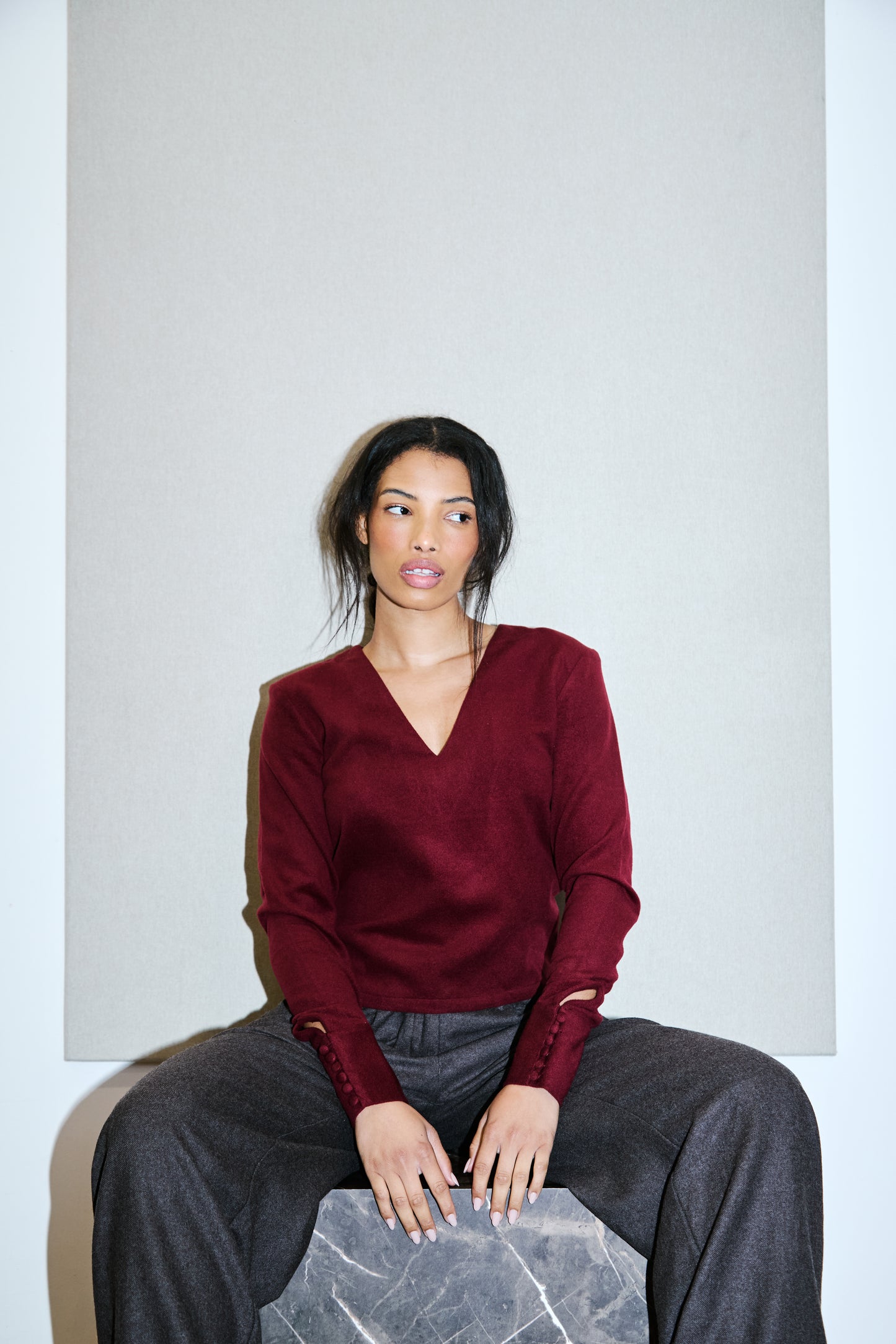 Sienna Top - Cherry