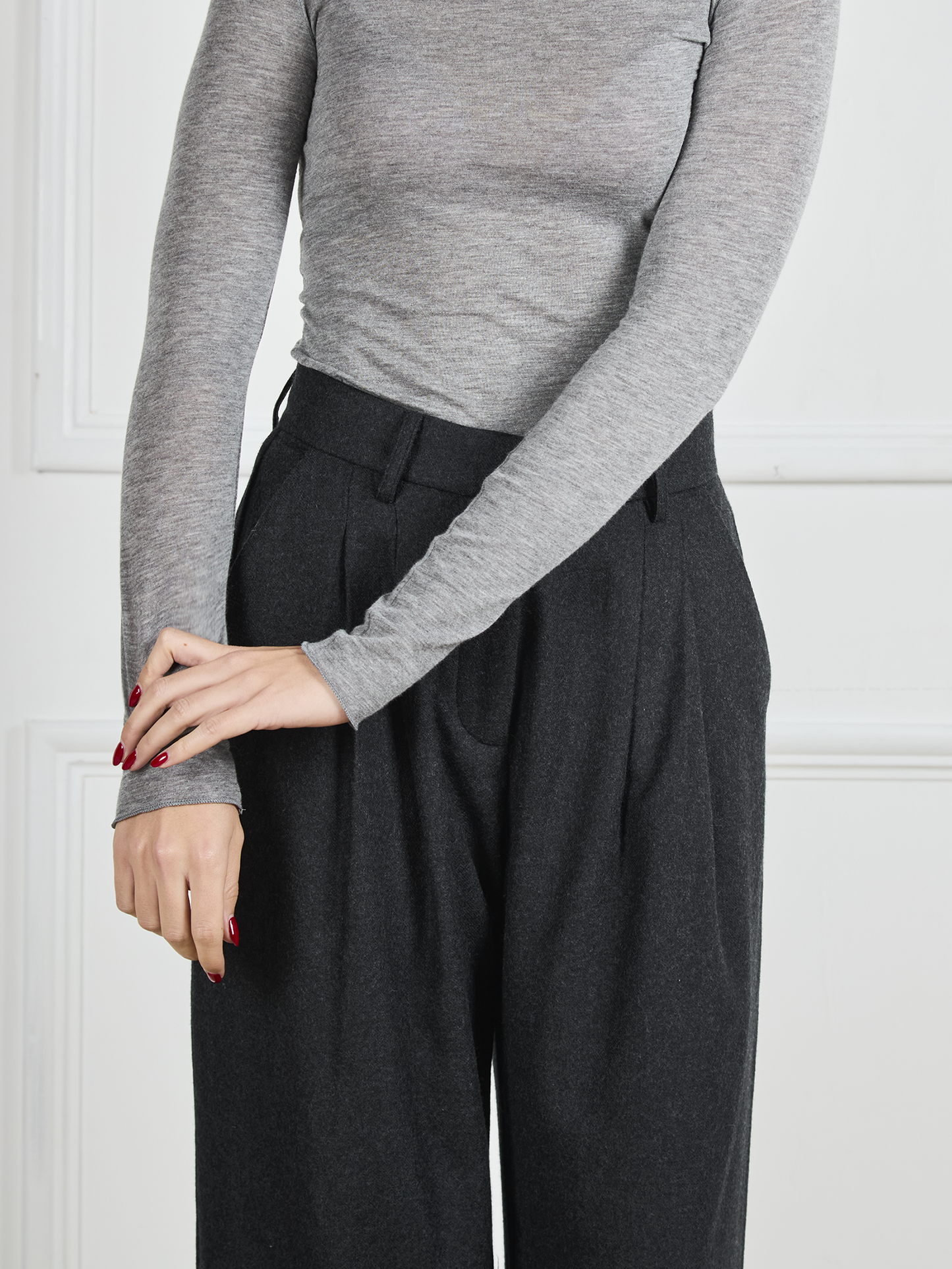 Arianna Trousers - Charcoal