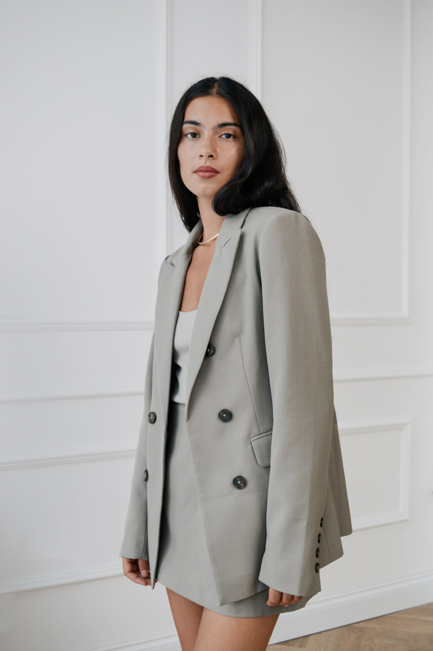 Maya Blazer - Rustic Sage