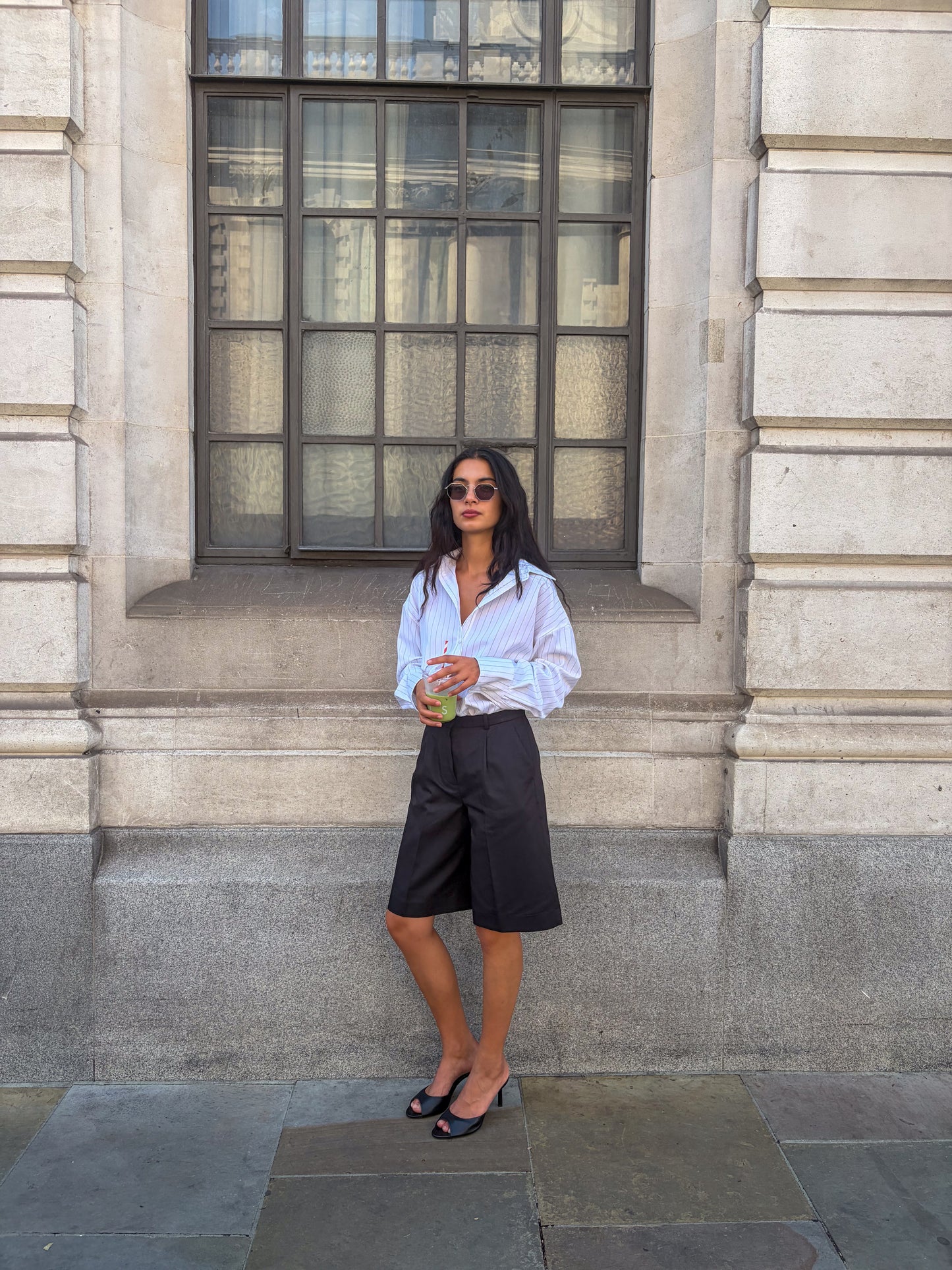Zoe Shirt - White Striped